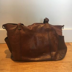 Genuine Leather Brown Bag